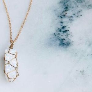Stargaze Jewelry White Opal Enchanted Necklace